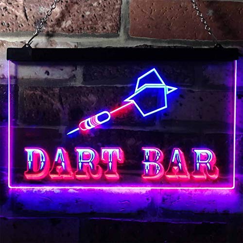 Dart Bar Dual LED Neon Light Sign